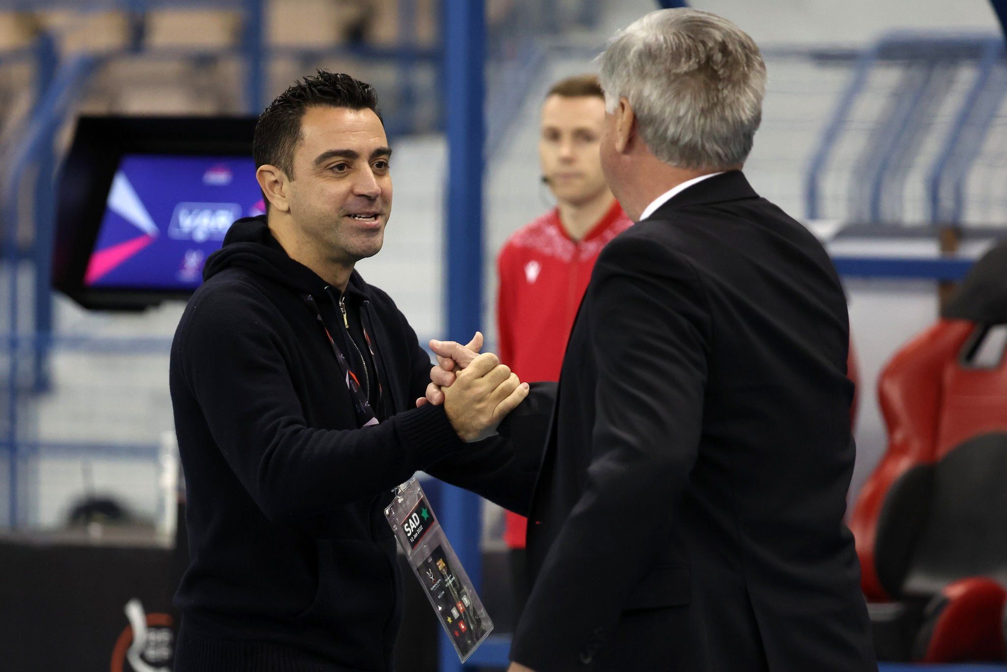 كارلو أنشيلوتي وتشافي هيرنانديز