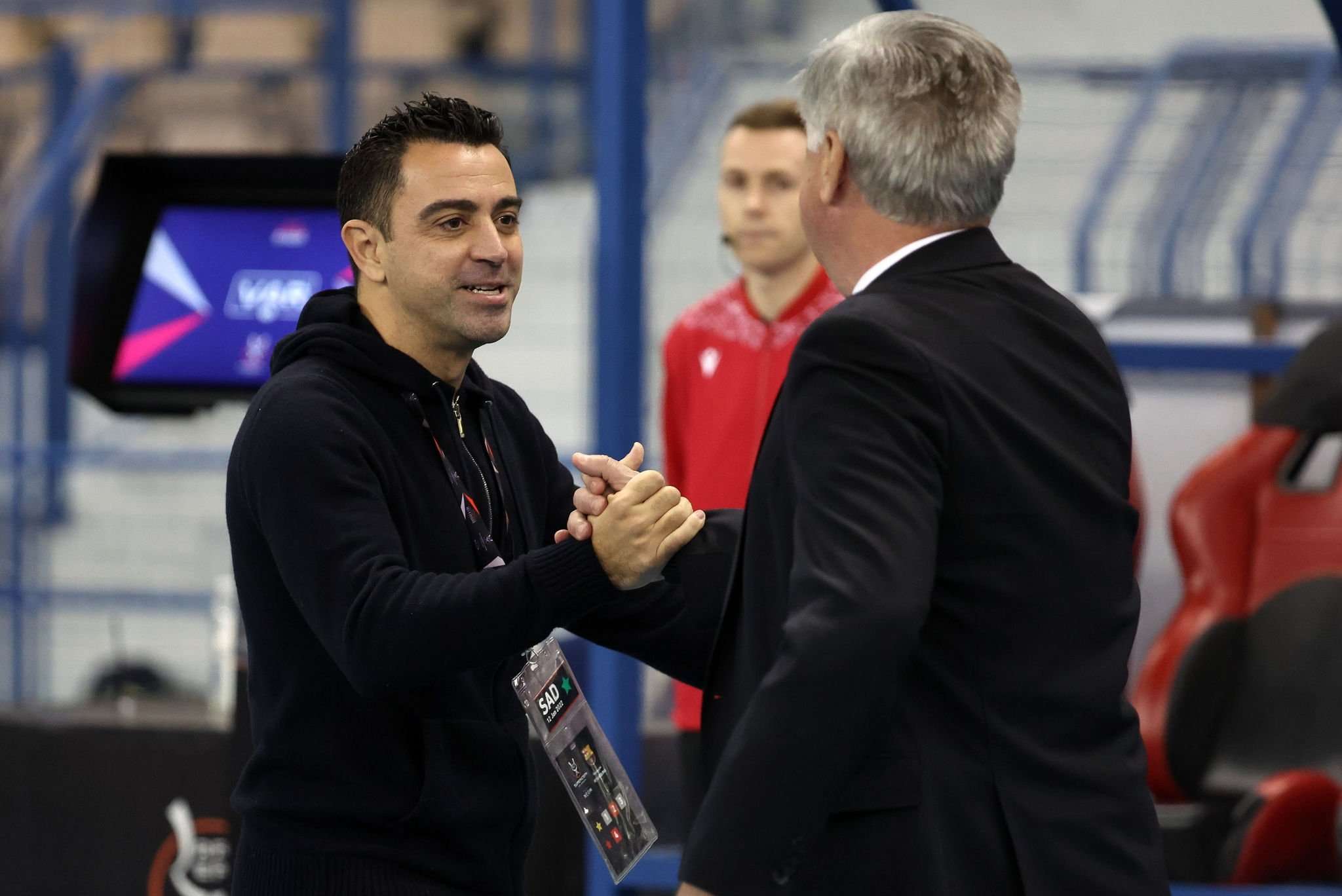 كارلو أنشيلوتي وتشافي هيرنانديز