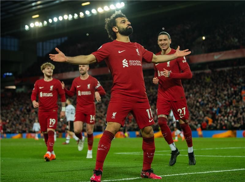 فرحة لاعبي ليفربول
