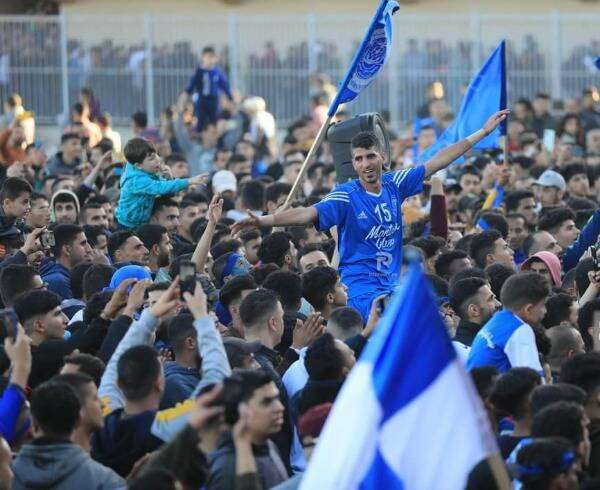 فرحة لاعبي الشاطئ