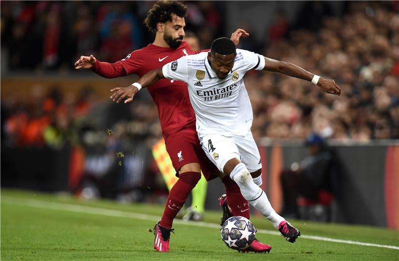 من مباراة الذهاب بين ريال مدريد وليفربول