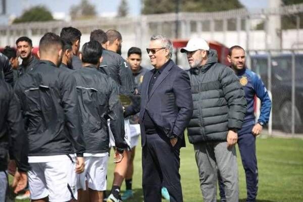 رئيس الترجي في تدريبات اليوم