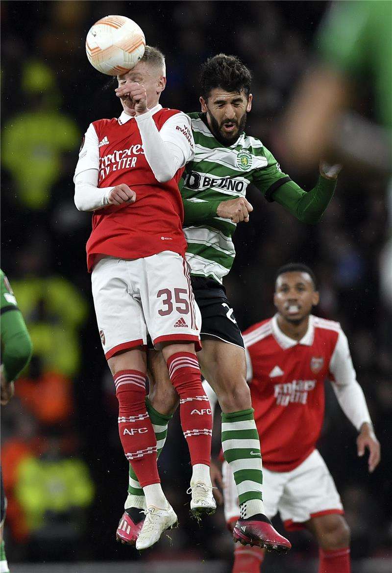 من مبارة أرسنال ولشبونة