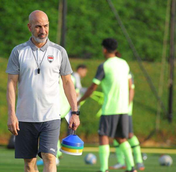 من مران المنتخب الأولمبي العراقي