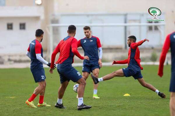 من تدريبات منتخب فلسطين في الأردن