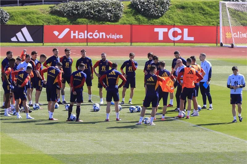 من تدريبات منتخب إسبانيا