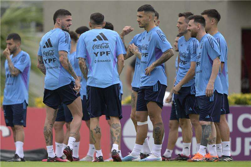 من مران منتخب الأرجنتين