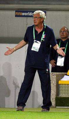 مارتشيلو ليبي أثناء مباراة المانيا وايطاليا