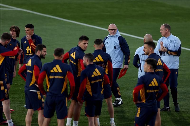 من مران المنتخب الإسباني