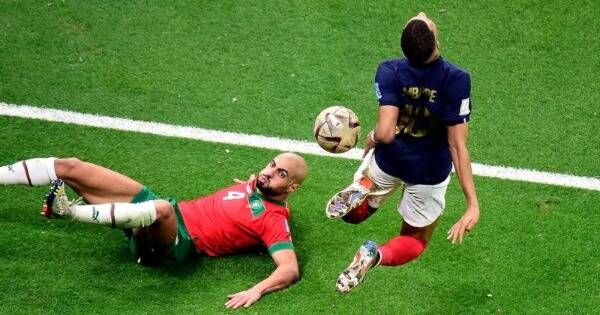 أمرابط خلال مواجهة فرنسا