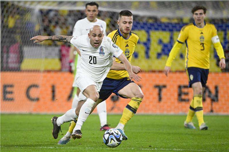 جانب من مباراة السويد