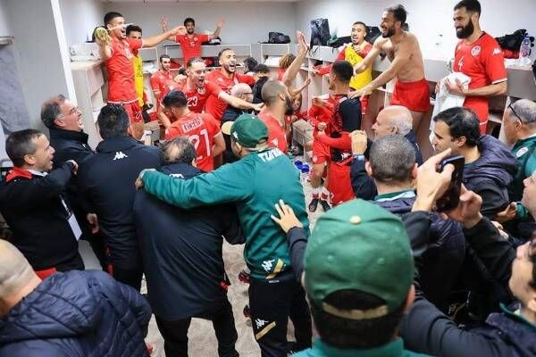 فرحة لاعبي المنتخب التونسي بالتأهل