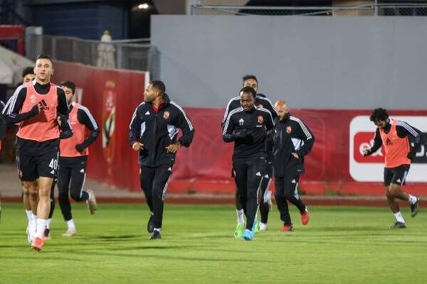 جانب من مران الأهلي