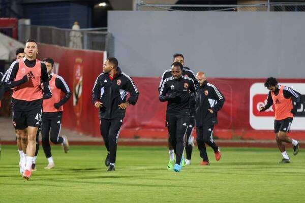 جانب من مران الأهلي