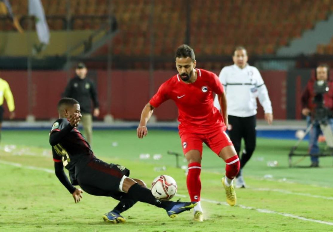 أحمد رفعت في مباراة الجيش الملكي