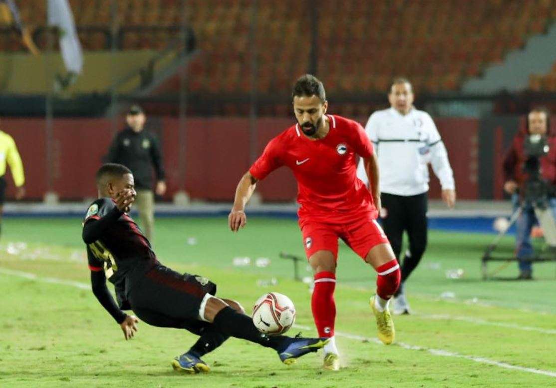 أحمد رفعت في مباراة الجيش الملكي