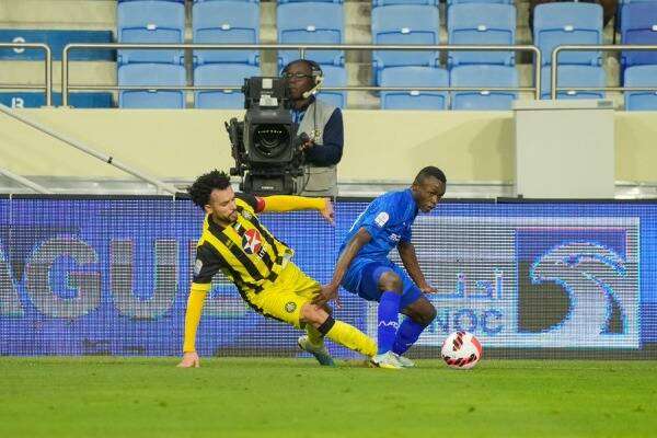 من مباراة النصر واتحاد كلباء