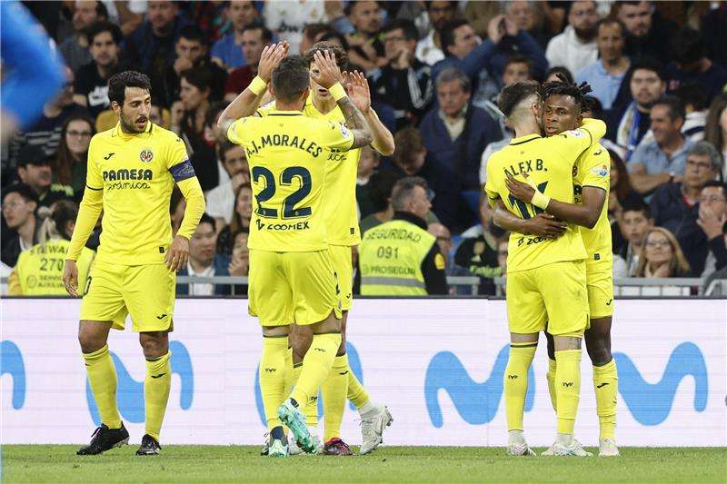 فرحة لاعبي فياريال بالفوز