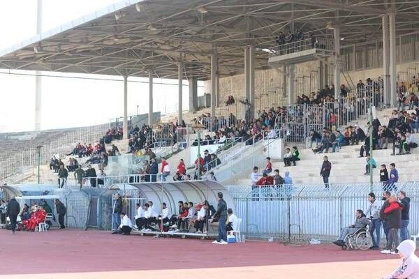 جانب من الحضور الجماهيري بمباراة الوثبة وحطين