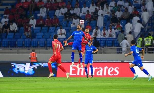 من مباراة النصر وشباب الاهلي
