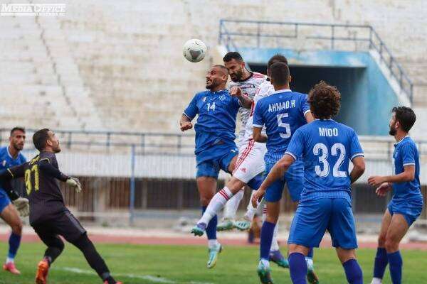 جانب من مباراة جبلة والوثبة