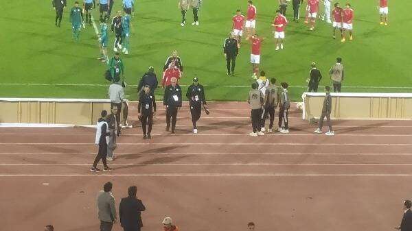 ملعب اللقاء بعد المباراة