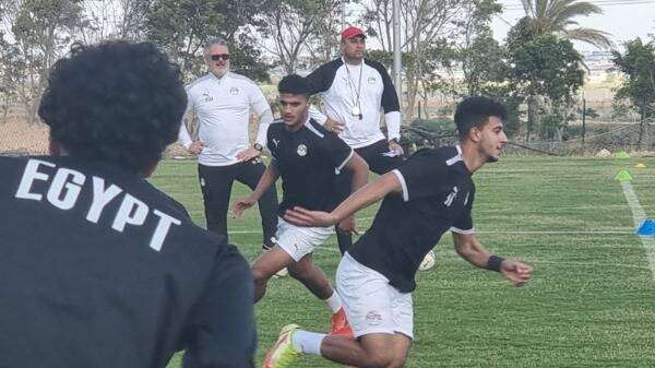 ميكالي في تدريبات المنتخب الأولمبي