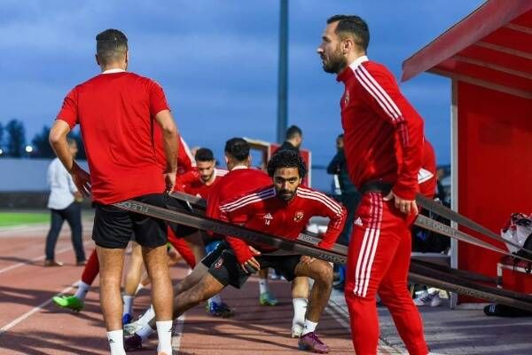 جانب من تدريبات الفريق