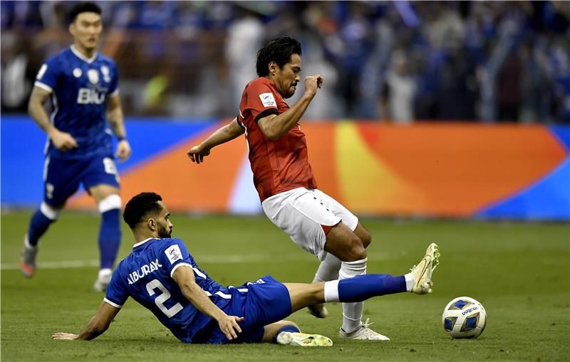 من لقاء سابق بين الهلال وأوراوا