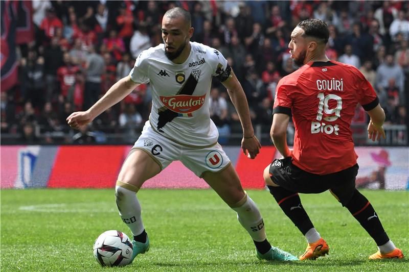 من مباراة رين وأنجيه