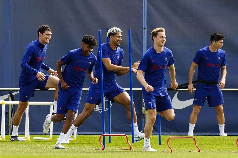 من تدريبات برشلونة