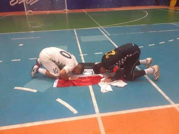 جانب من الاحتفال بالتأهل