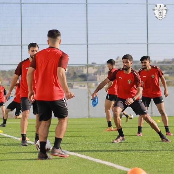 من تدريب منتخب الأردن في فلسطين