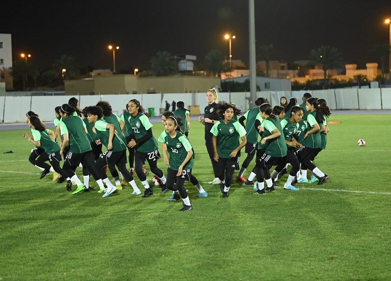 تدريبات المعسكر الرابع للمنتخب السعودي للناشئات