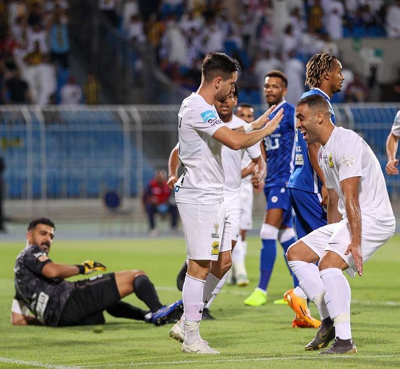 فرحة نجوم الاتحاد بالهدف الأول