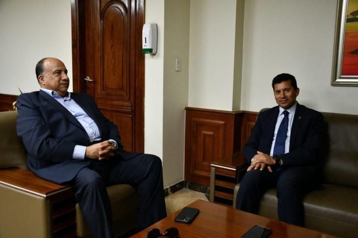 محمد مصيلحي مع وزير الرياضة