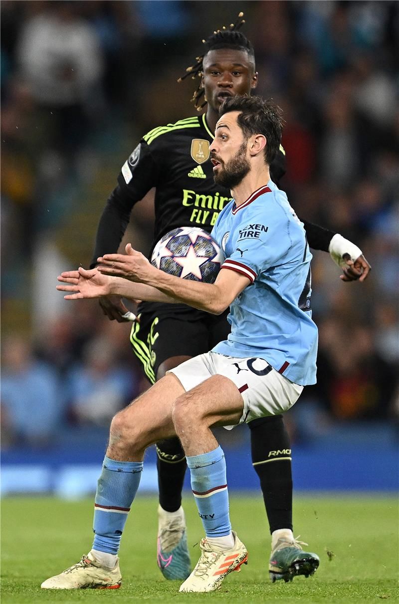 برناردو سيلفا من لقاء السيتي والريال