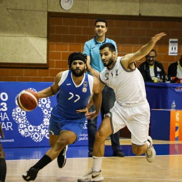 جانب من مباراة السد وقطر