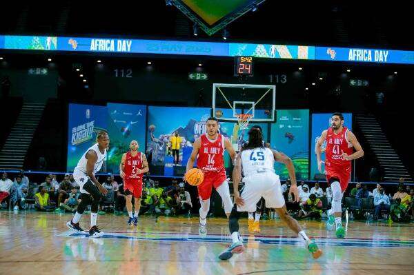 جانب من المباراة