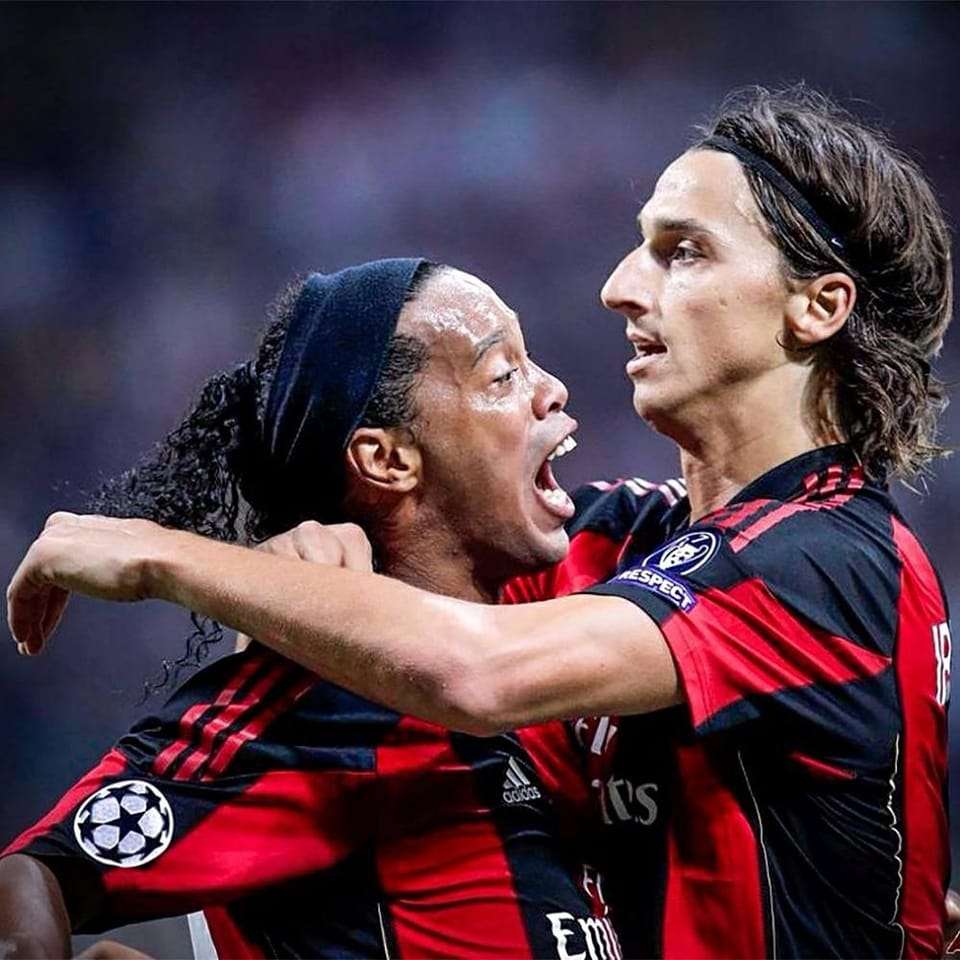 رونالدينيو وإبراهيموفيتش