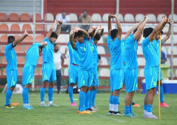 من مران المنتخب الأولمبي العراقي