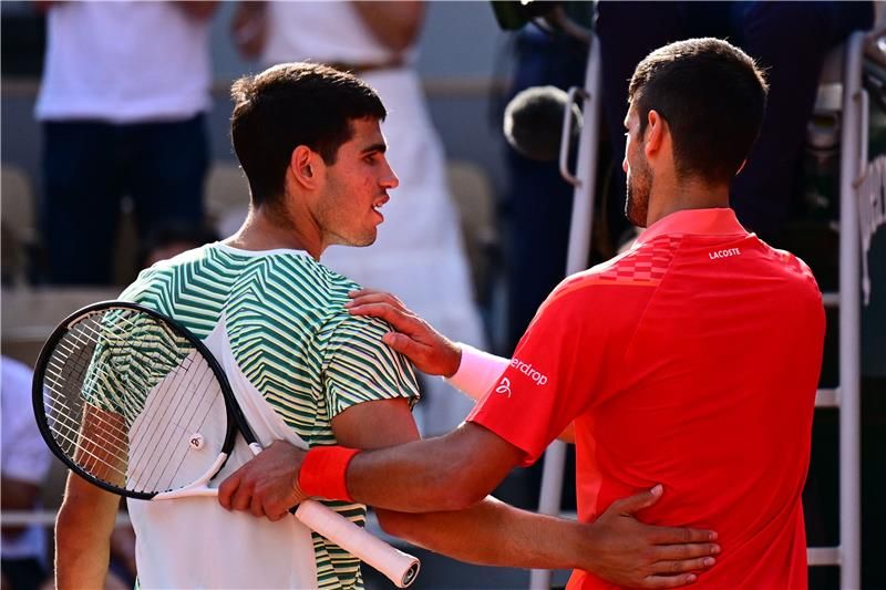 كارلوس ألكاراز وديوكوفيتش