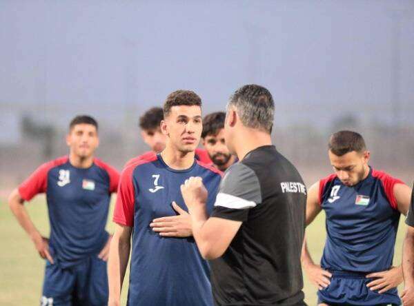من تدريبات منتخب فلسطين