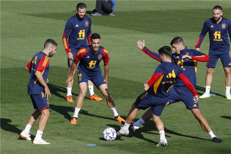 من مران المنتخب الإسباني