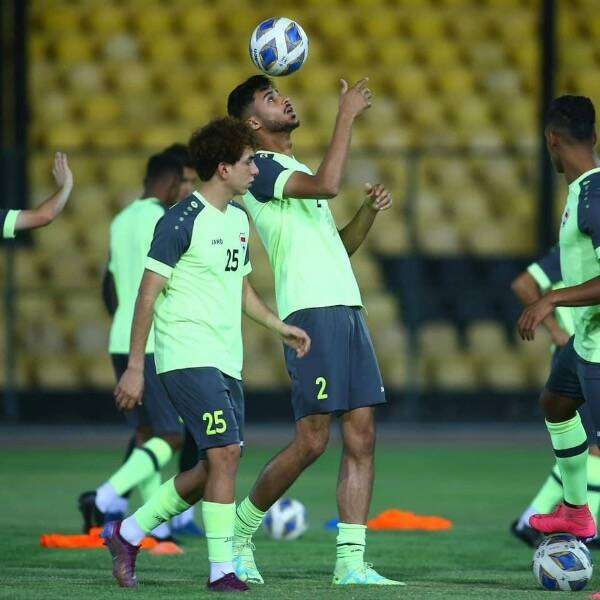 من مران الأولمبي العراقي