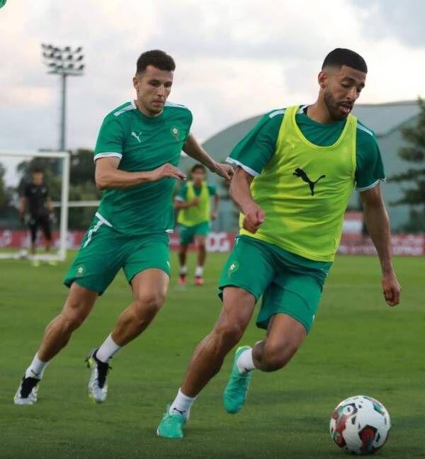من مران المنتخب المغربي