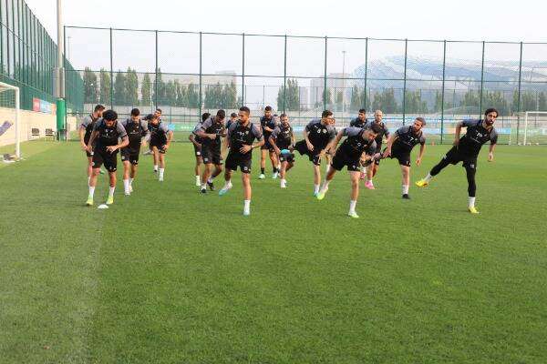 من تدريبات المنتخب الفلسطيني