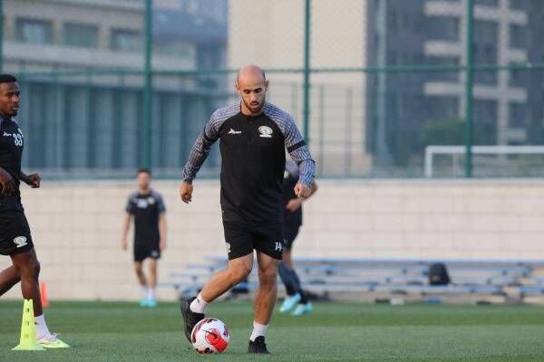 محمد باسم في صفوف المنتخب الفلسطيني