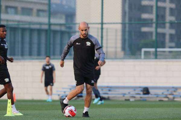 محمد باسم في صفوف المنتخب الفلسطيني