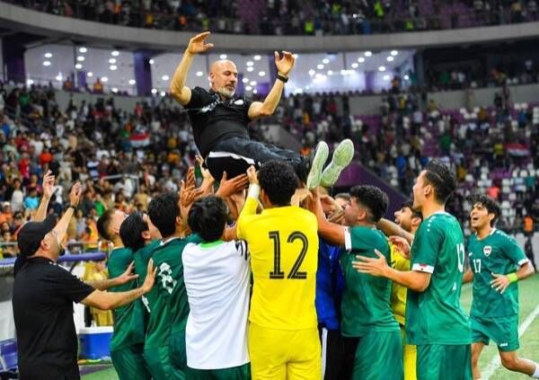 لاعبو منتخب العراق الأولمبي